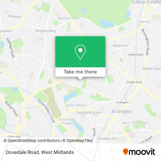 Dovedale Road map