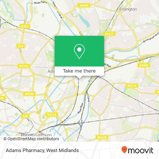 Adams Pharmacy map