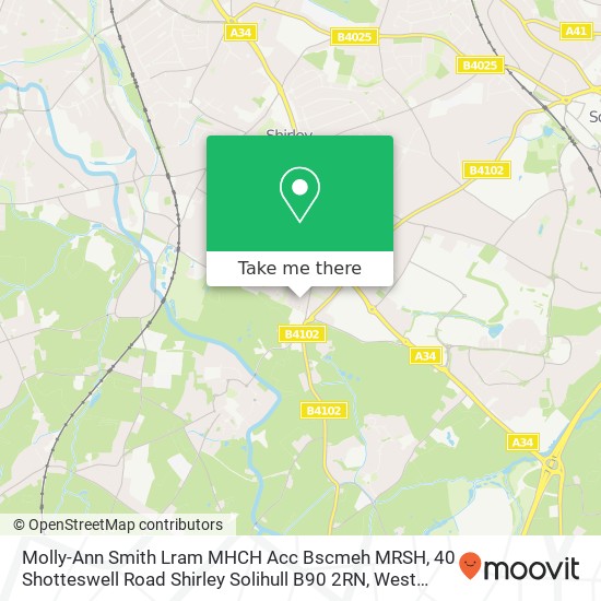 Molly-Ann Smith Lram MHCH Acc Bscmeh MRSH, 40 Shotteswell Road Shirley Solihull B90 2RN map