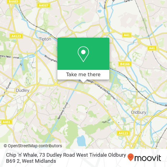 Chip 'n' Whale, 73 Dudley Road West Tividale Oldbury B69 2 map
