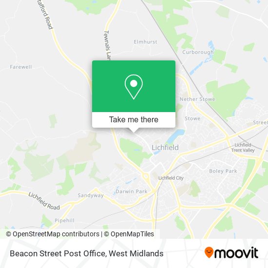 Beacon Street Post Office map