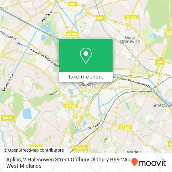 Aplins, 2 Halesowen Street Oldbury Oldbury B69 2AJ map
