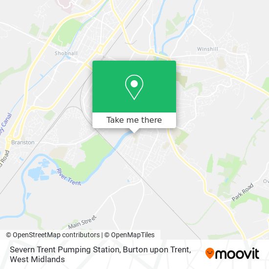 Severn Trent Pumping Station, Burton upon Trent map