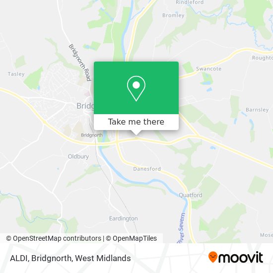 ALDI, Bridgnorth map