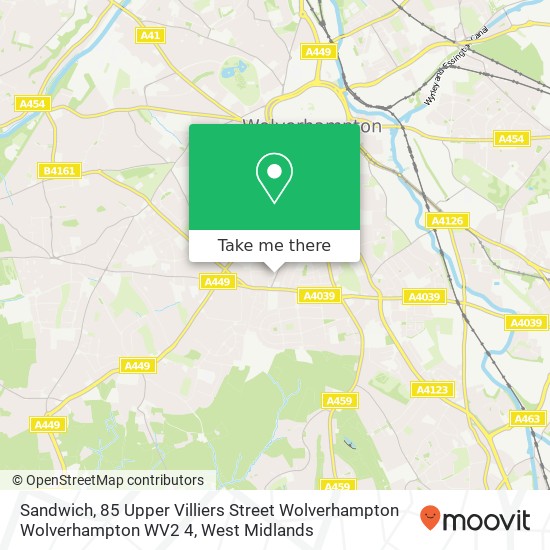 Sandwich, 85 Upper Villiers Street Wolverhampton Wolverhampton WV2 4 map