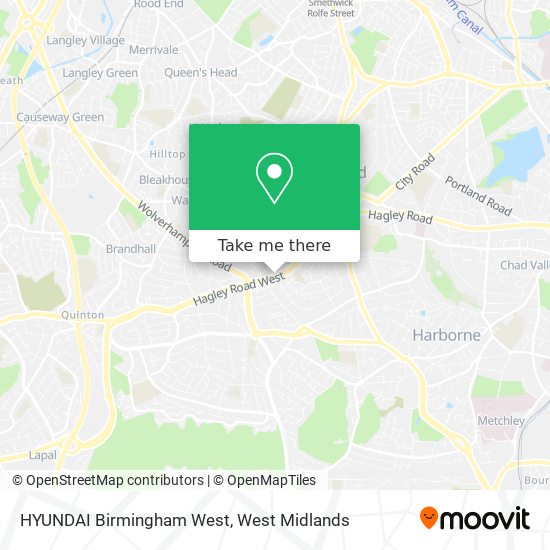 HYUNDAI Birmingham West map