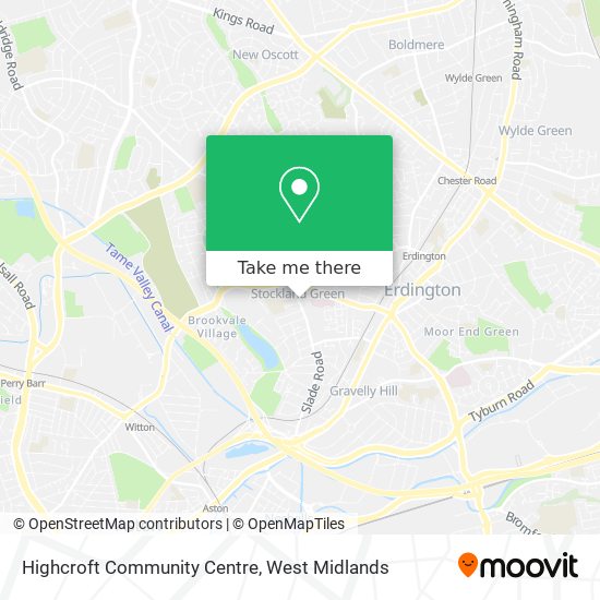 Highcroft Community Centre map