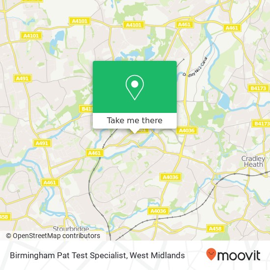 Birmingham Pat Test Specialist map