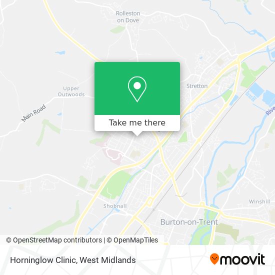 Horninglow Clinic map