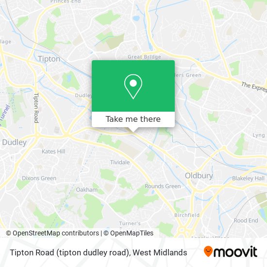 Tipton Road (tipton dudley road) map