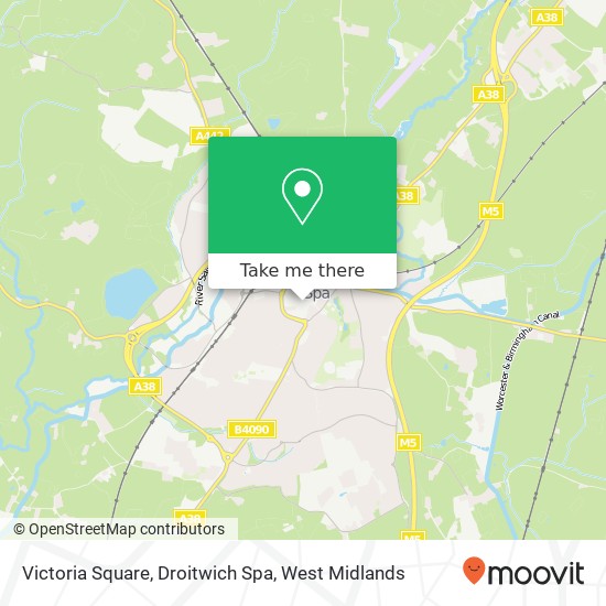 Victoria Square, Droitwich Spa map