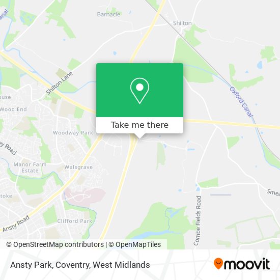 Ansty Park, Coventry map