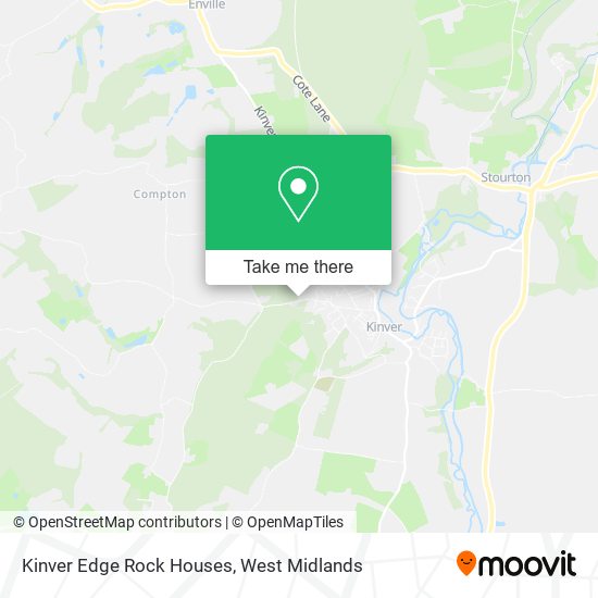 Kinver Edge Rock Houses map
