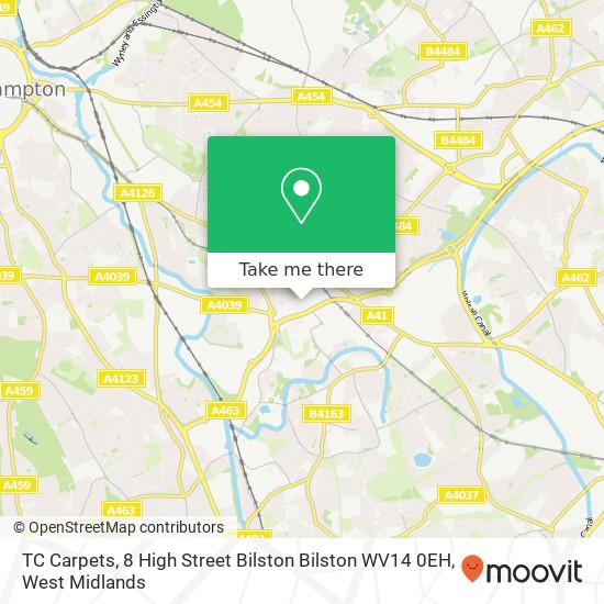 TC Carpets, 8 High Street Bilston Bilston WV14 0EH map