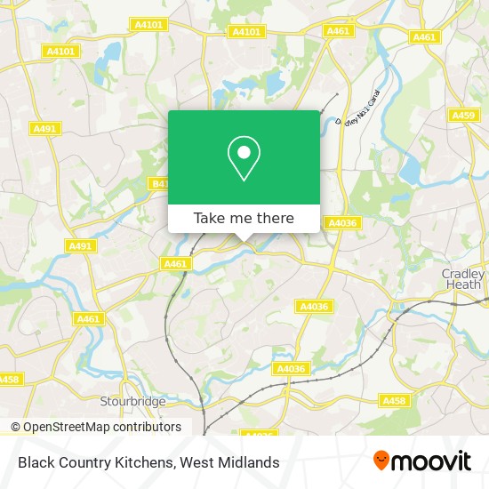 Black Country Kitchens map