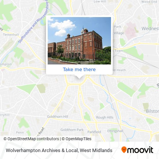 Wolverhampton Archives & Local map