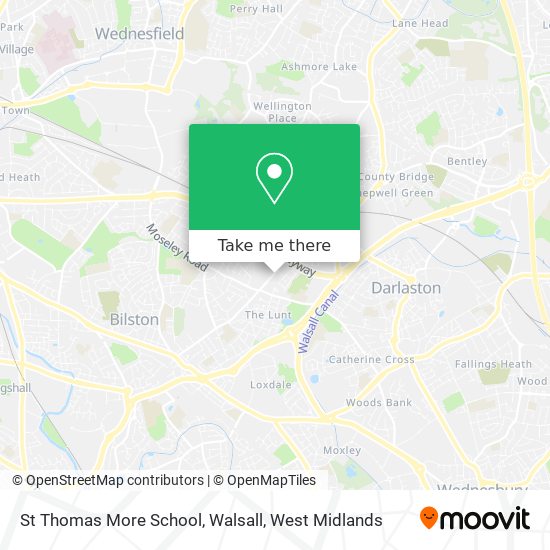 St Thomas More School, Walsall map