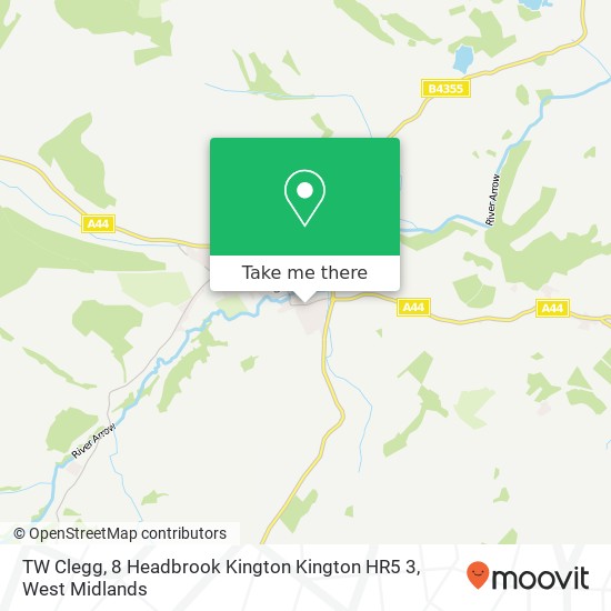 TW Clegg, 8 Headbrook Kington Kington HR5 3 map