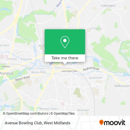 Avenue Bowling Club map