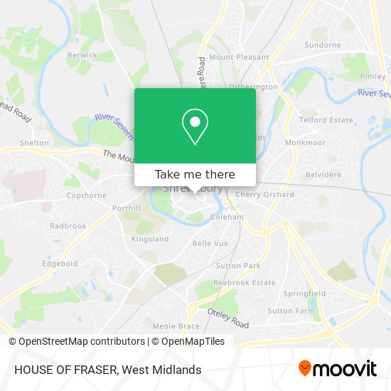 HOUSE OF FRASER map