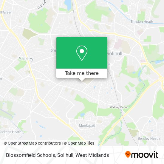 Blossomfield Schools, Solihull map