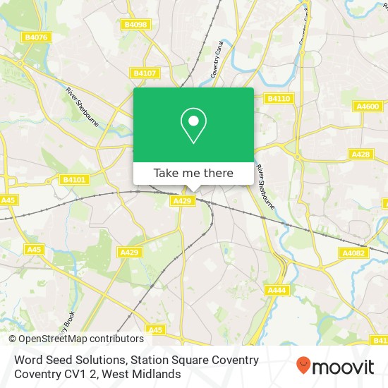 Word Seed Solutions, Station Square Coventry Coventry CV1 2 map