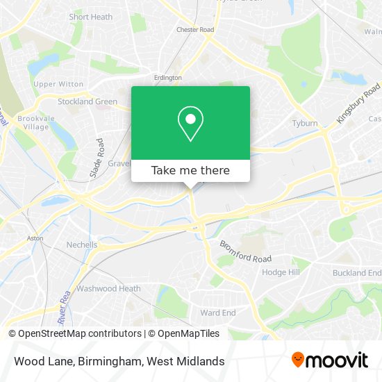 Wood Lane, Birmingham map