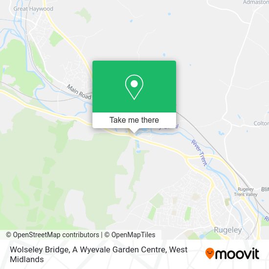 How to get to Wolseley Bridge, A Wyevale Garden Centre in Haywood
