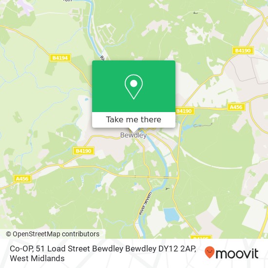 Co-OP, 51 Load Street Bewdley Bewdley DY12 2AP map