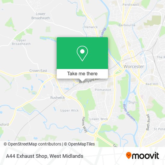 A44 Exhaust Shop map