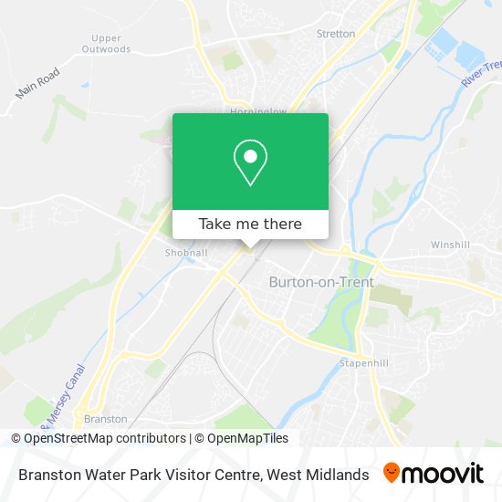 How to get to Branston Water Park Visitor Centre in West Midlands