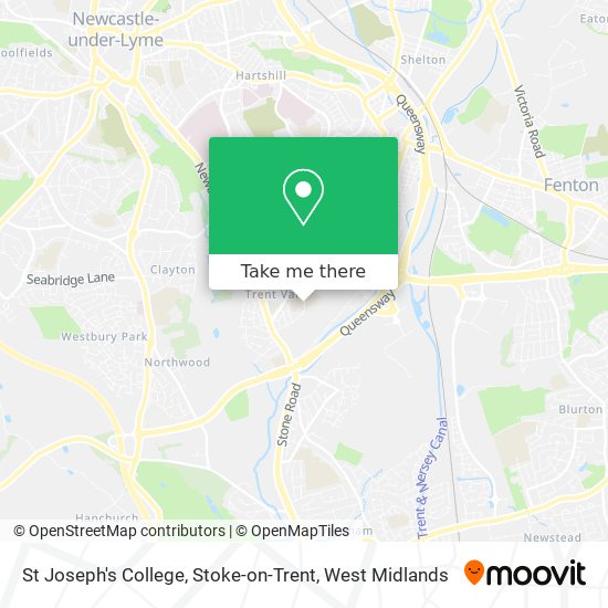 St Joseph's College, Stoke-on-Trent map