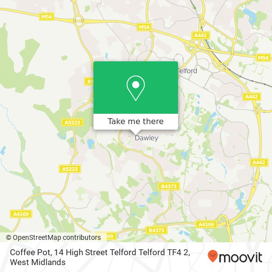 Coffee Pot, 14 High Street Telford Telford TF4 2 map