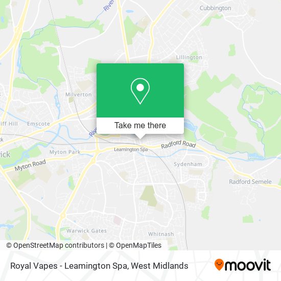 Royal Vapes - Leamington Spa map