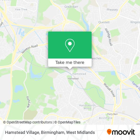 Hamstead Village, Birmingham map