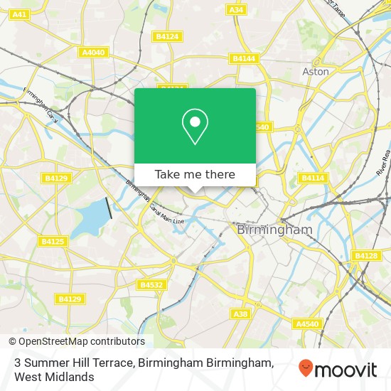 3 Summer Hill Terrace, Birmingham Birmingham map