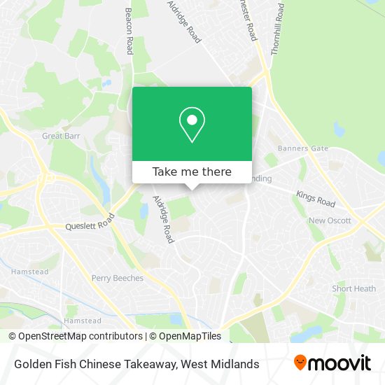 Golden Fish Chinese Takeaway map