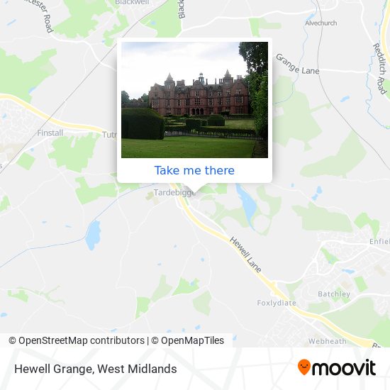 Hewell Grange map
