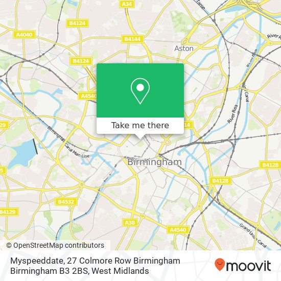 Myspeeddate, 27 Colmore Row Birmingham Birmingham B3 2BS map