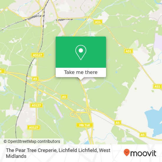 The Pear Tree Creperie, Lichfield Lichfield map