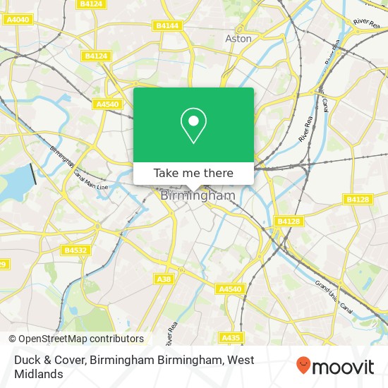 Duck & Cover, Birmingham Birmingham map