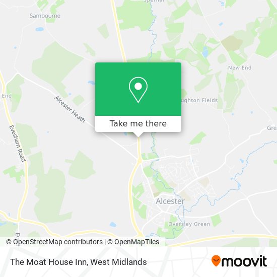 The Moat House Inn map