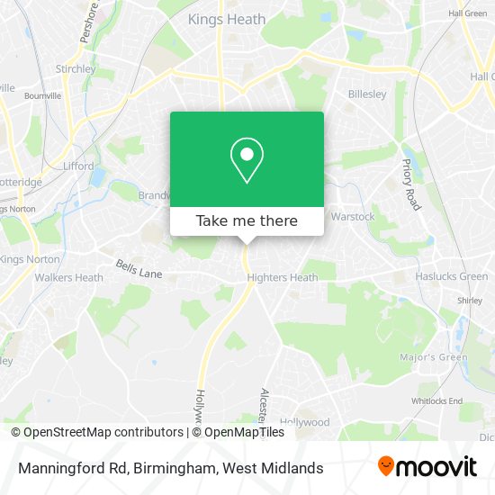 Manningford Rd, Birmingham map