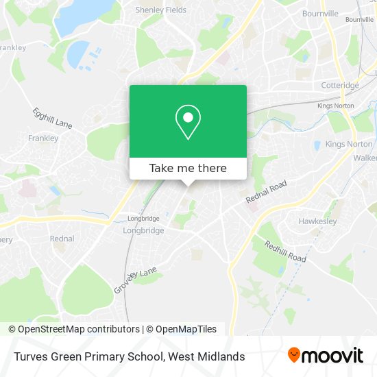 Turves Green Primary School map