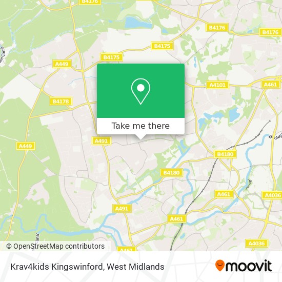 Krav4kids Kingswinford map