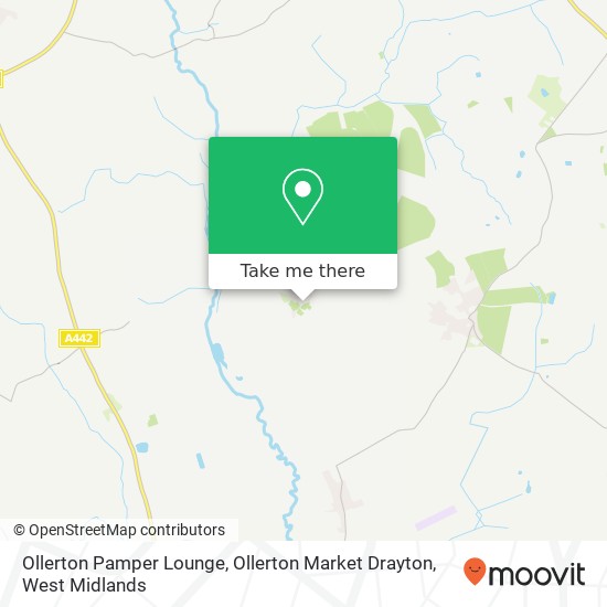 Ollerton Pamper Lounge, Ollerton Market Drayton map