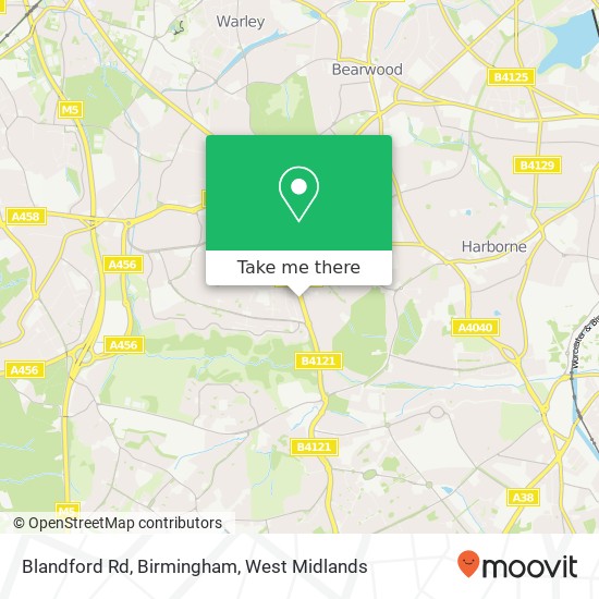 Blandford Rd, Birmingham map