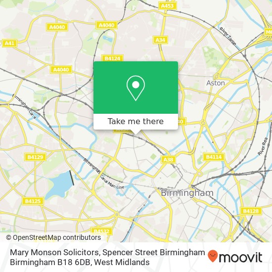Mary Monson Solicitors, Spencer Street Birmingham Birmingham B18 6DB map