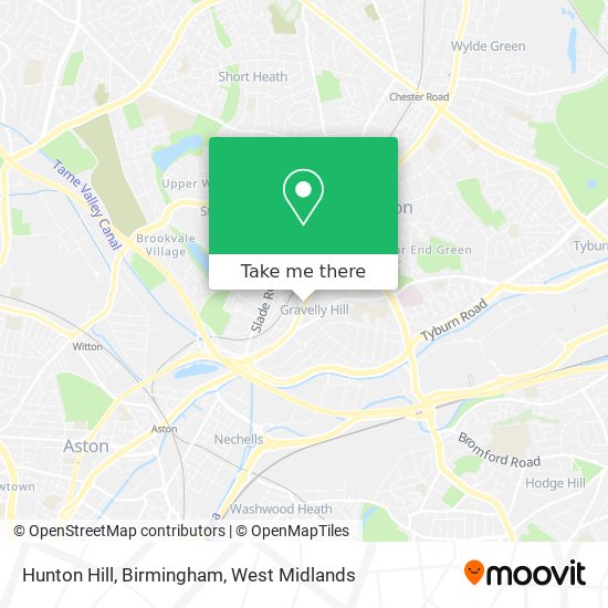 Hunton Hill, Birmingham map