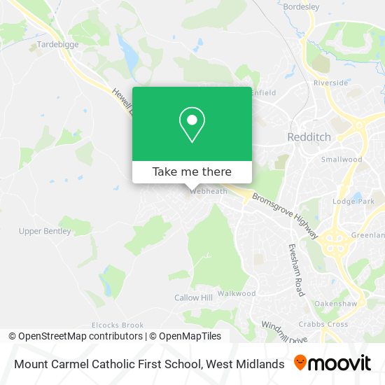 Mount Carmel Catholic First School map